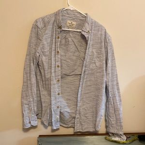 american eagle seriously soft casual button down